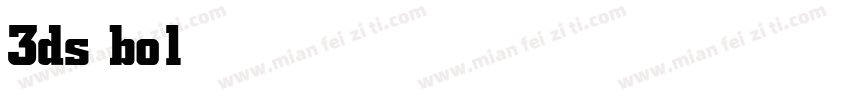 3ds bold字体转换